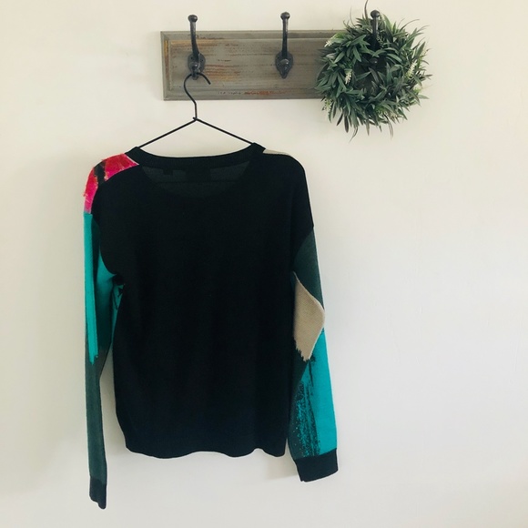 Anthro Lauren Walcott Farm Rooster Sweater M RARE - Picture 6 of 6